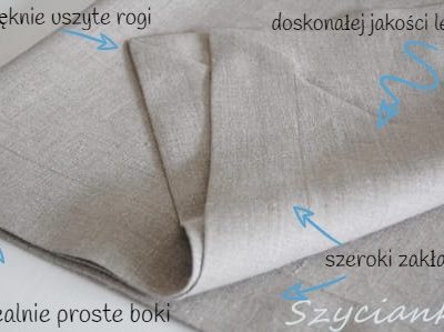 bieżnik lniany beż