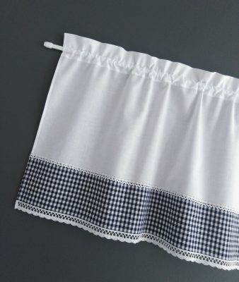 zazdrostka rustykalna bawełniana firanki zazdrostki do kuchni