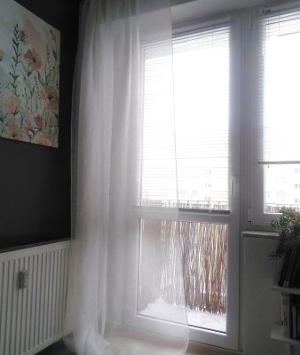 firany lniane kolor ecru